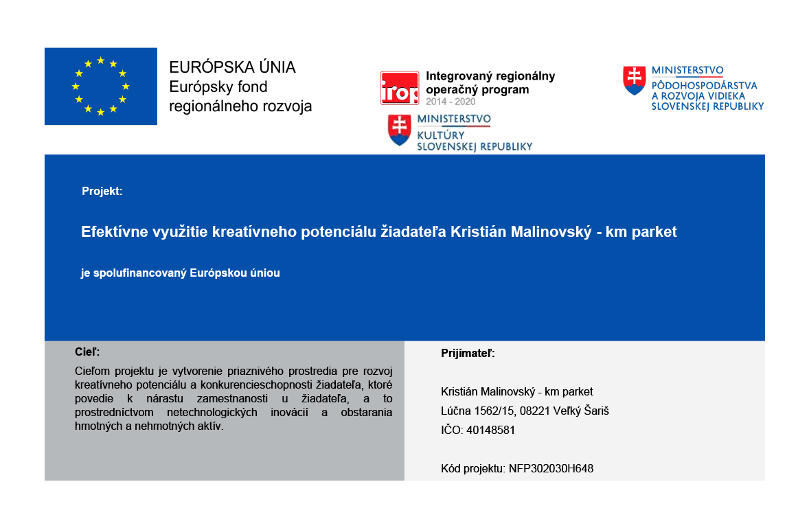 Plagat web Kristian Malinovsky KM parket
